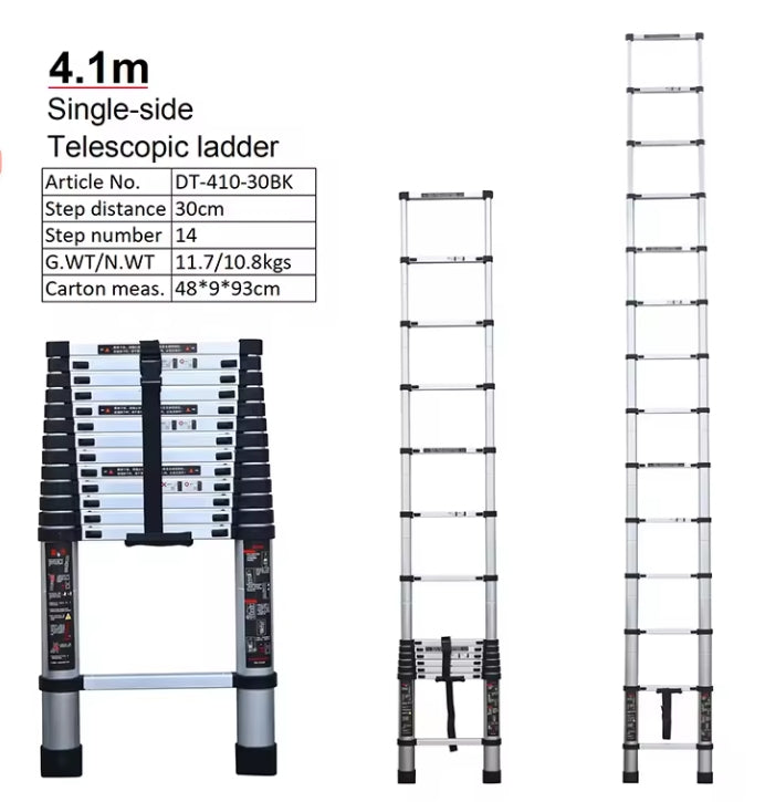 Stainless steel telescopic ladders folding step ladder for home and work