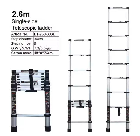 Telescopic ladder manufacturers production foldable aluminum telescopic ladder