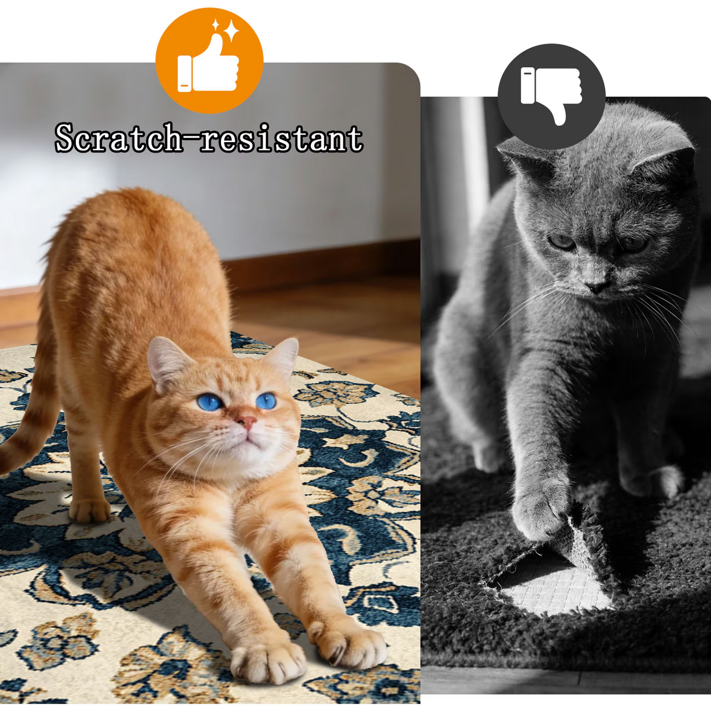 3-Piece Indoor Mats Set Non-Slip Washable Runner Mats Soft Floor Mats for Kitchen Laundry Hallway and Entryway 20x32in 20x47in 20x60in