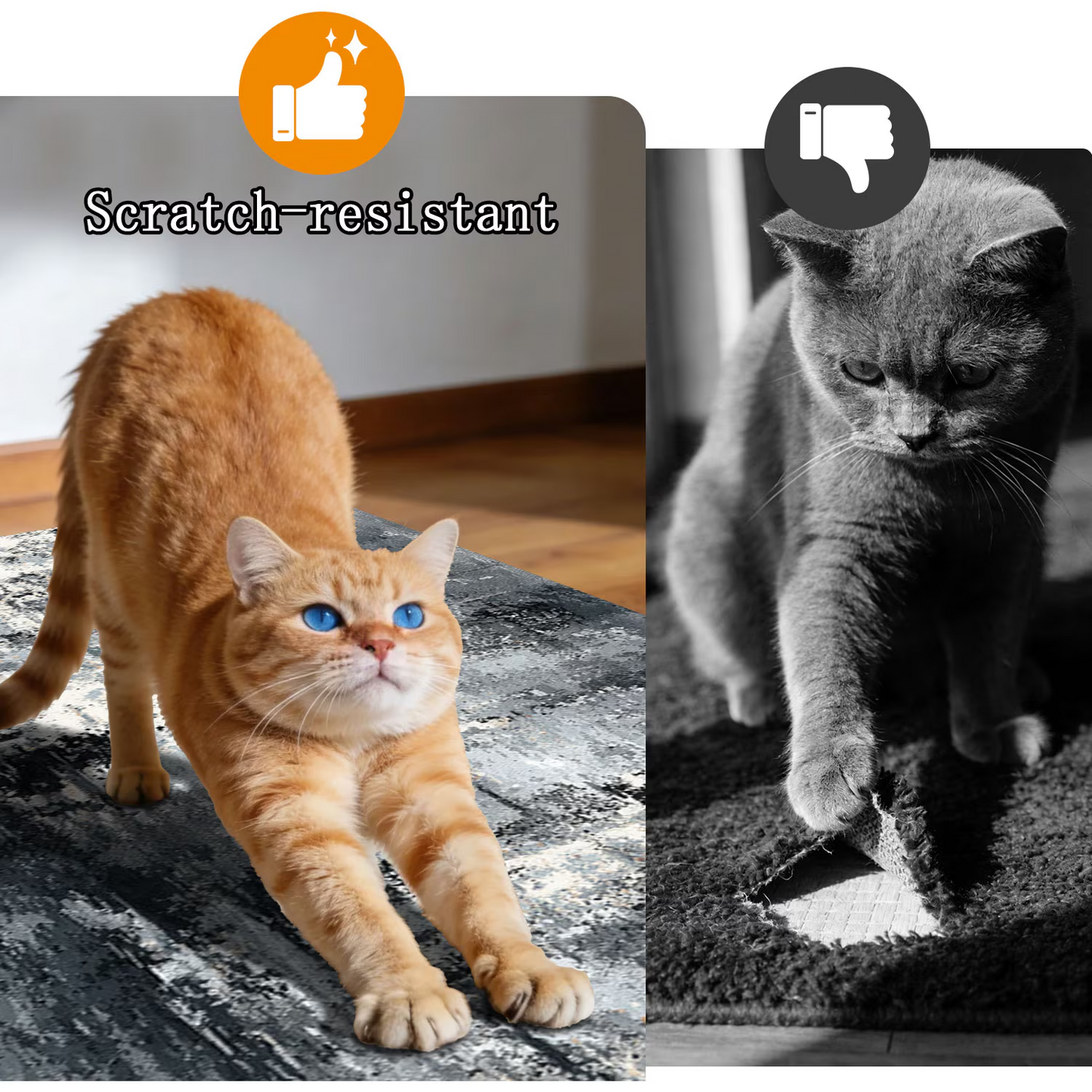 3-Piece Indoor Mats Set Non-Slip Washable Runner Mats Soft Floor Mats for Kitchen Laundry Hallway and Entryway 20x32in 20x47in 20x60in