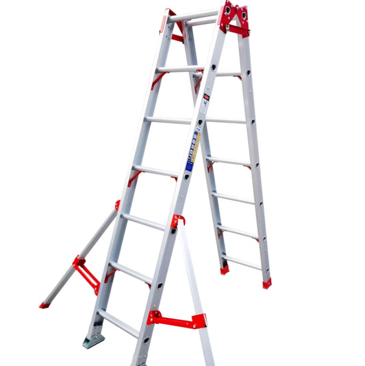 Aluminum alloy straight horse ladder folding ladder thickened herringbone multi-purpose dual-purpose ladder