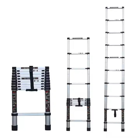 Telescopic ladder manufacturers production foldable aluminum telescopic ladder