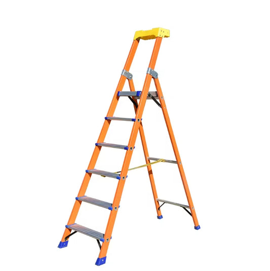 Escalera De Mano Portable Fiberglass Platform Ladder Folding Industrial Fiberglass Podium Ladders For Sale