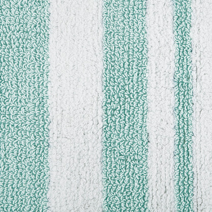 30-in x 20-in Aqua Cotton Reversible Bath Rug Bath Mat Quick Dry