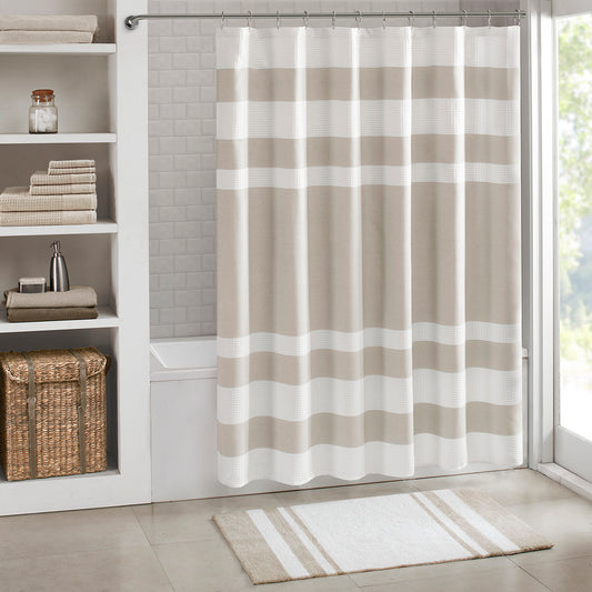 30-in x 20-in Taupe Cotton Reversible Bath Rug Bath Mat Quick Dry