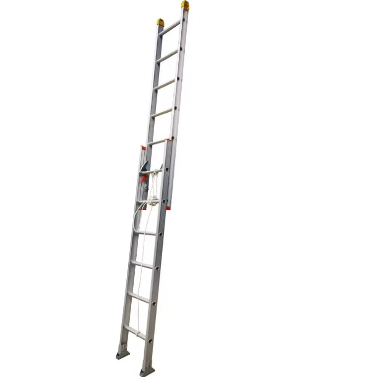 Household telescopic ladder lifting staircase folding straight aluminium alloy engineering ladder