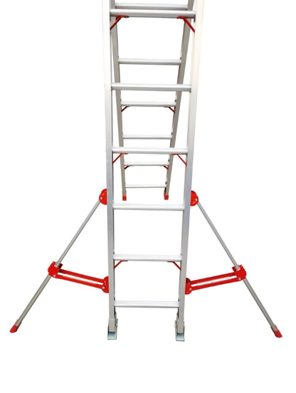 Aluminum alloy straight horse ladder folding ladder thickened herringbone multi-purpose dual-purpose ladder