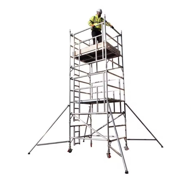 20 Foot Aluminum Scaffold Ladder Tower For Construction Scaffolding Truss Scaffolding Outriggers