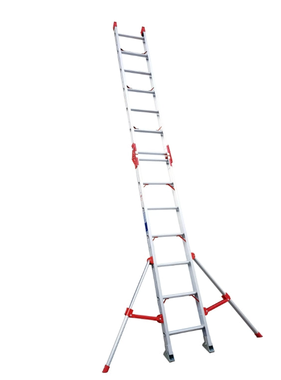 Aluminum alloy straight horse ladder folding ladder thickened herringbone multi-purpose dual-purpose ladder