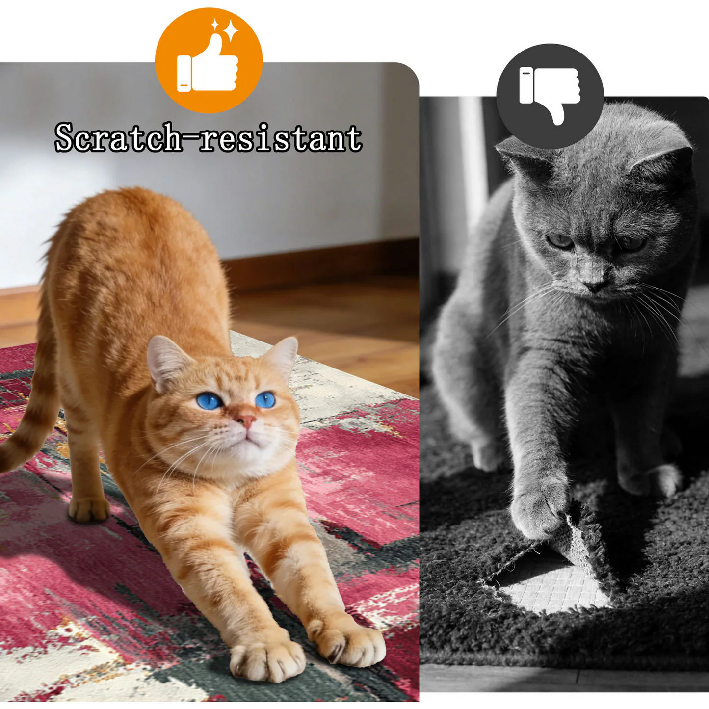 3-Piece Indoor Mats Set Non-Slip Washable Runner Mats Soft Floor Mats for Kitchen Laundry Hallway and Entryway 20x32in 20x47in 20x60in