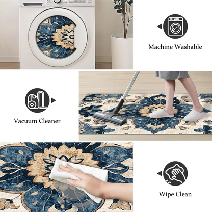 3-Piece Indoor Mats Set Non-Slip Washable Runner Mats Soft Floor Mats for Kitchen Laundry Hallway and Entryway 20x32in 20x47in 20x60in