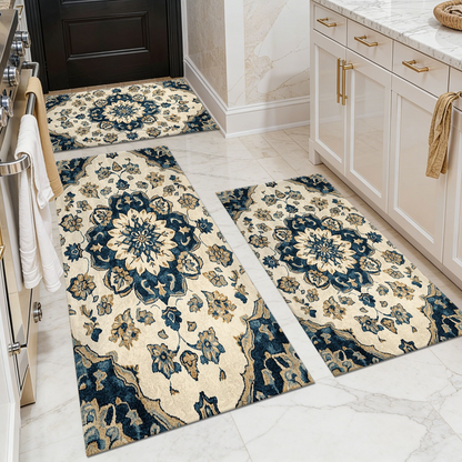 3-Piece Indoor Mats Set Non-Slip Washable Runner Mats Soft Floor Mats for Kitchen Laundry Hallway and Entryway 20x32in 20x47in 20x60in