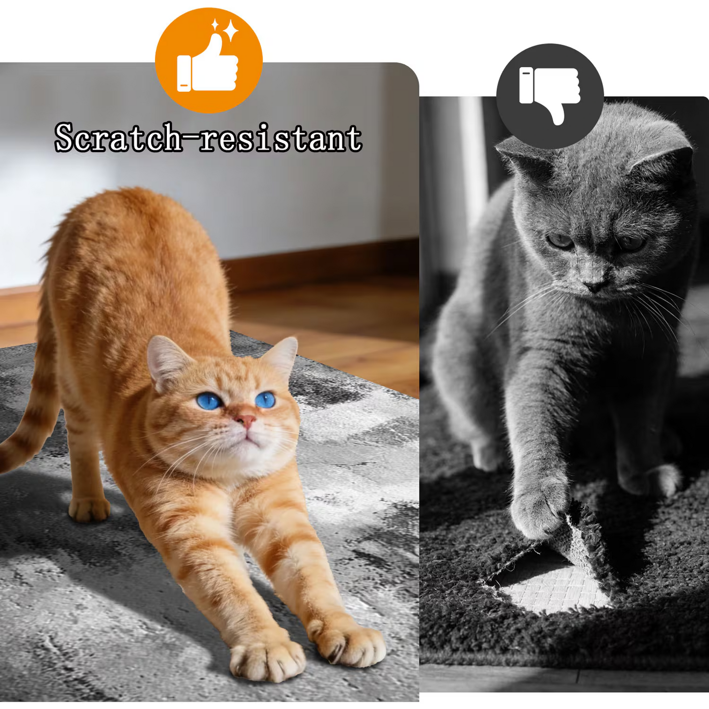 3-Piece Indoor Mats Set Non-Slip Washable Runner Mats Soft Floor Mats for Kitchen Laundry Hallway and Entryway 20x32in 20x47in 20x60in