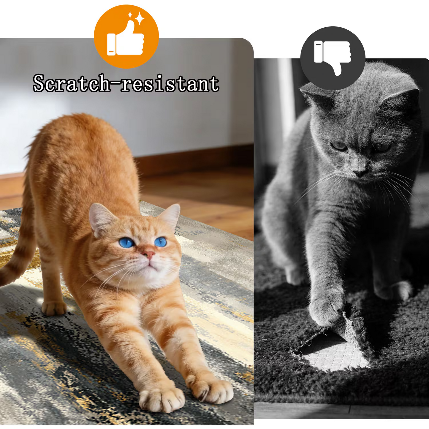 3-Piece Indoor Mats Set Non-Slip Washable Runner Mats Soft Floor Mats for Kitchen Laundry Hallway and Entryway 20x32in 20x47in 20x60in