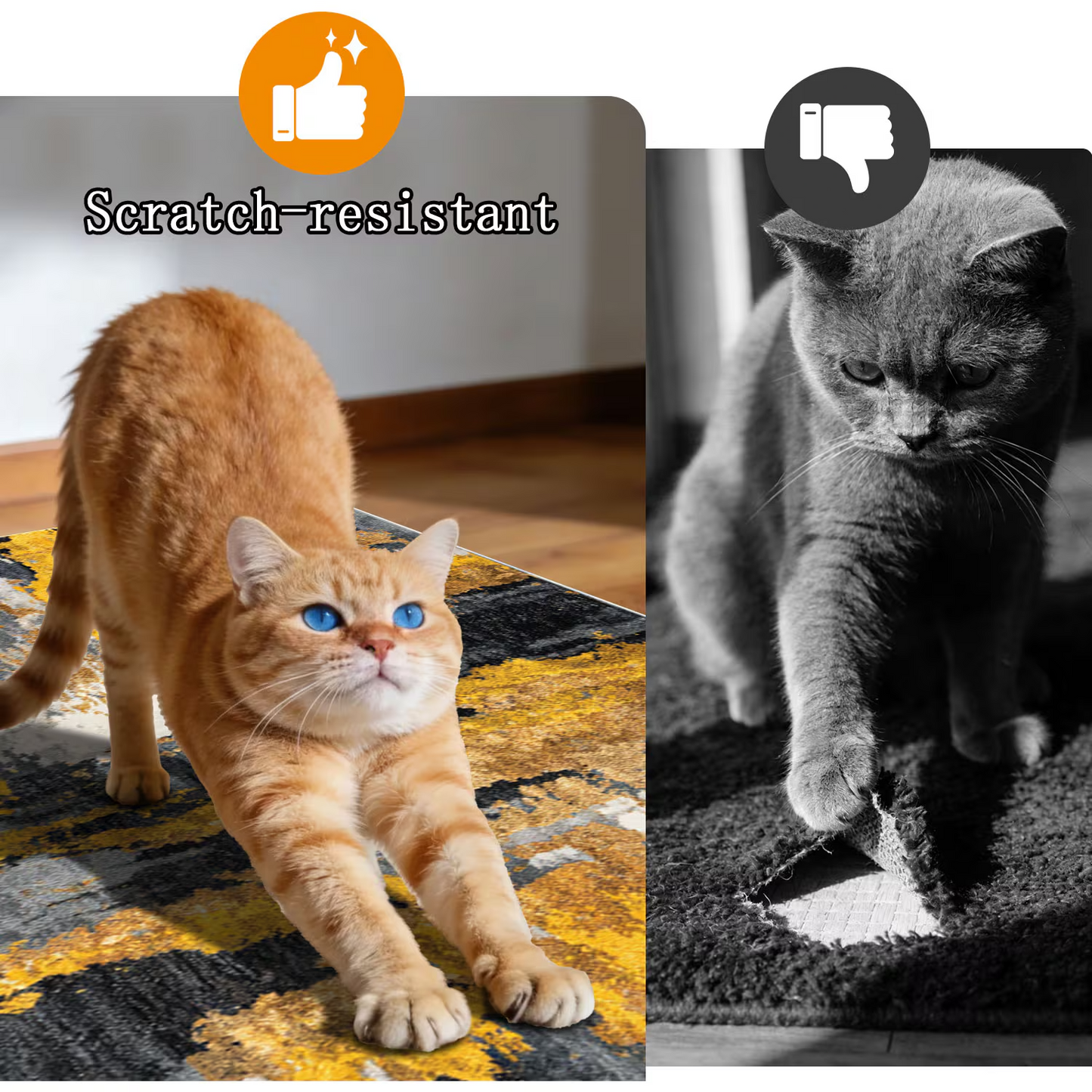 3-Piece Indoor Mats Set Non-Slip Washable Runner Mats Soft Floor Mats for Kitchen Laundry Hallway and Entryway 20x32in 20x47in 20x60in