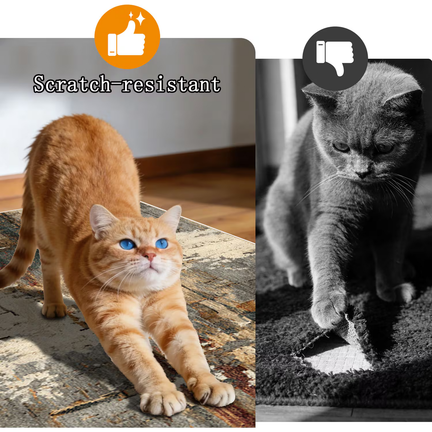 3-Piece Indoor Mats Set Non-Slip Washable Runner Mats Soft Floor Mats for Kitchen Laundry Hallway and Entryway 20x32in 20x47in 20x60in
