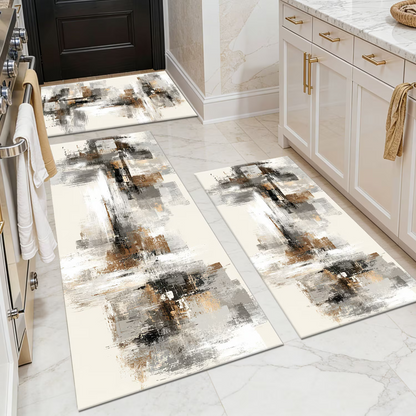 3-Piece Indoor Mats Set Non-Slip Washable Runner Mats Soft Floor Mats for Kitchen Laundry Hallway and Entryway 20x32in 20x47in 20x60in
