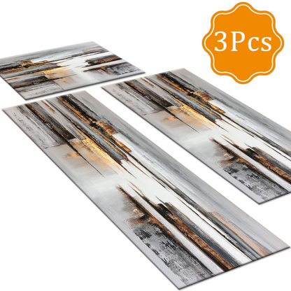 3-Piece Indoor Mats Set Non-Slip Washable Runner Mats Soft Floor Mats for Kitchen Laundry Hallway and Entryway 20x32in 20x47in 20x60in