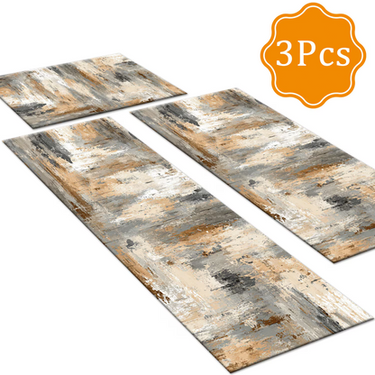 3-Piece Indoor Mats Set Non-Slip Washable Runner Mats Soft Floor Mats for Kitchen Laundry Hallway and Entryway 20x32in 20x47in 20x60in