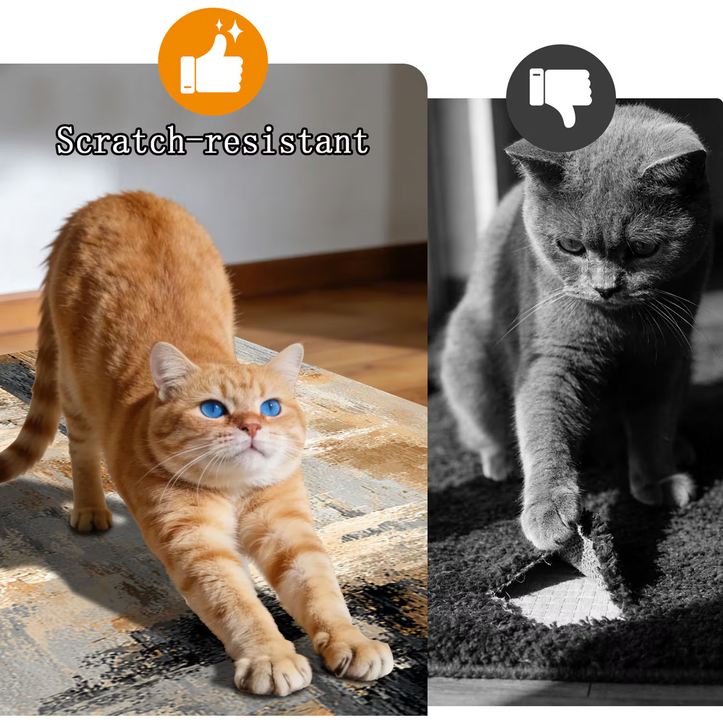 3-Piece Indoor Mats Set Non-Slip Washable Runner Mats Soft Floor Mats for Kitchen Laundry Hallway and Entryway 20x32in 20x47in 20x60in