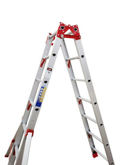 Aluminum alloy straight horse ladder folding ladder thickened herringbone multi-purpose dual-purpose ladder