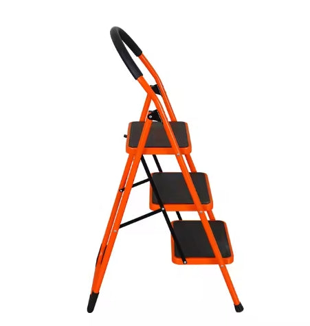 3 step steel folding ladder step stool