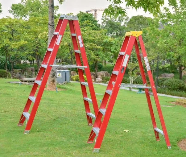 Fiberglass Folding Ladder Electric Heavy Duty FRP Step Fiberglass Folding Ladders