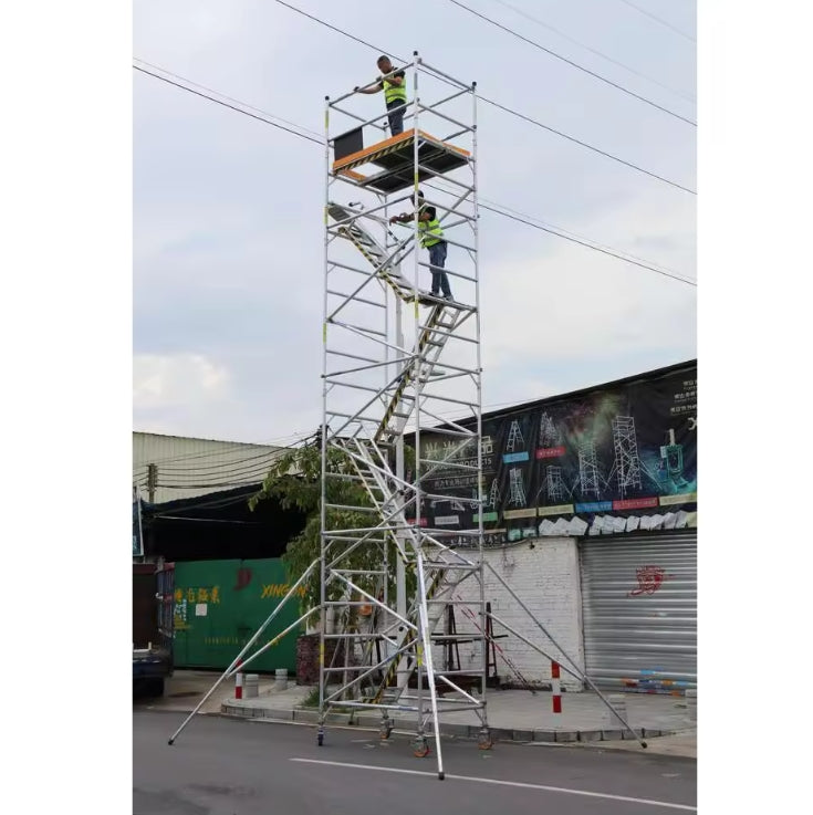 20 Foot Aluminum Scaffold Ladder Tower For Construction Scaffolding Truss Scaffolding Outriggers