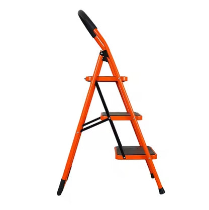 3 step steel folding ladder step stool